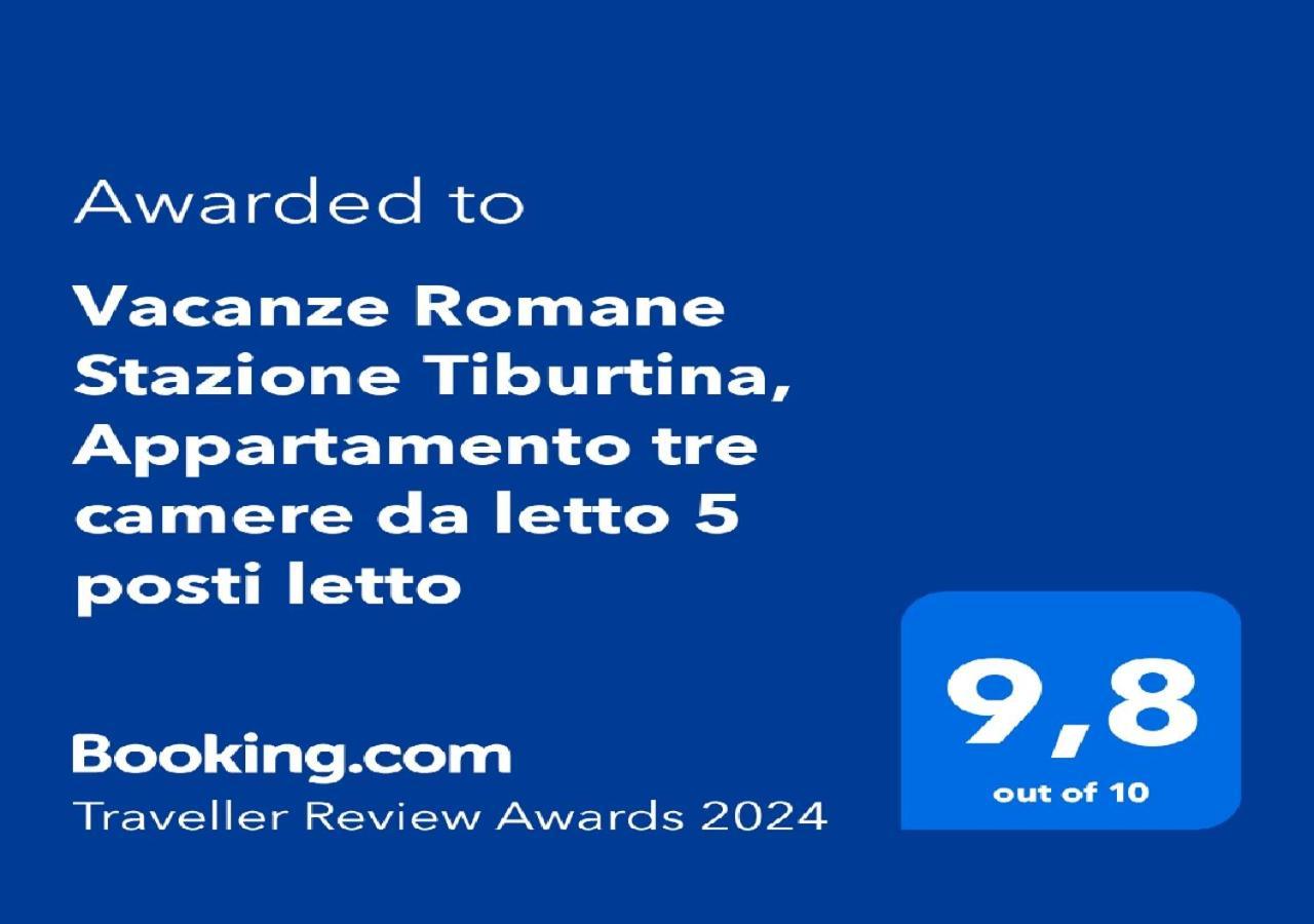 "Vacanze Romane" Stazione Tiburtina, Appartamento Tre Camere Da Letto 5 Posti Letto Zewnętrze zdjęcie